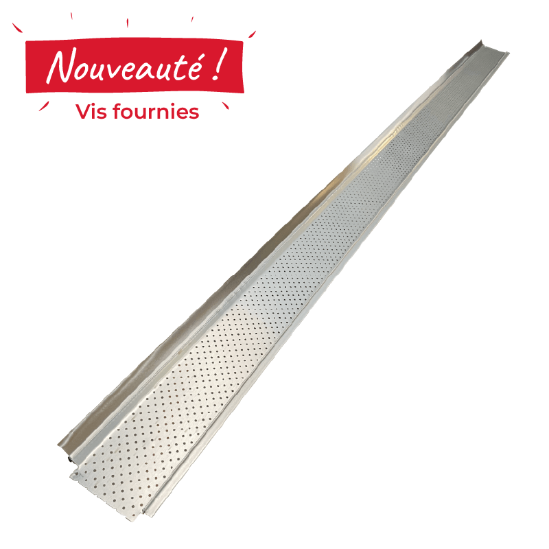 Nouveauté - Vis fournies avec pare Feuille gouttière en aluminium G300