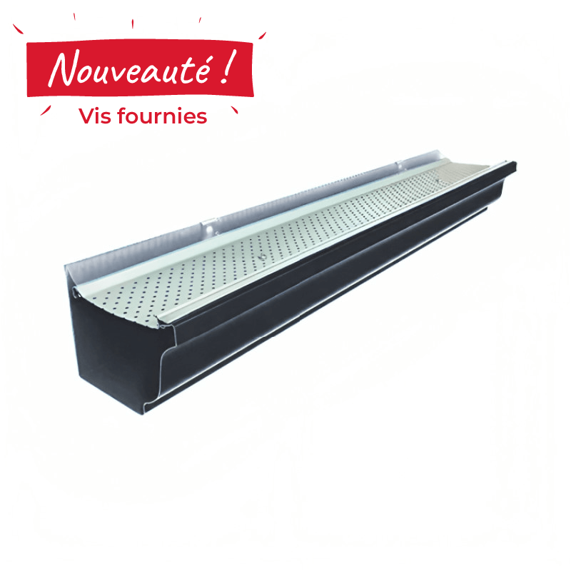 Nouveauté: visserie fournie avec le parefeuille G400 gouttière aluminium