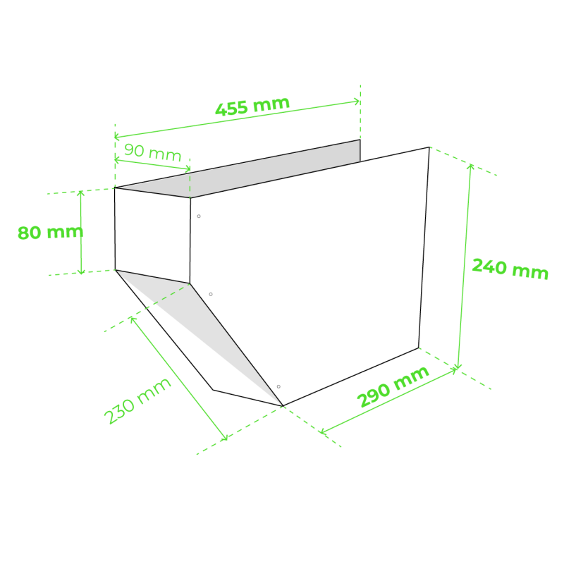 Tête de panne en aluminium - à recouper - Aluhome